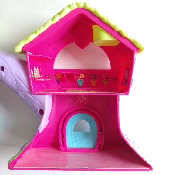 2008 MEG Puppy in My Pocket Spin and Swing Treehouse Playset with Poodle Puppies - Picture 4 of 15